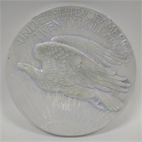 Frank Gallo Cast Tile Double Eagle Coin Sculpture