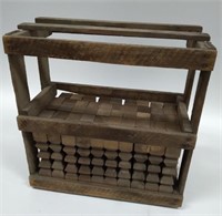 Antique Crate W/ Wooden Architectural Pieces