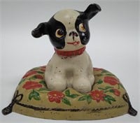 Cast Iron Painted Fido Coin Bank