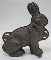 Vintage Griswold Cast Iron Rabbit Mold