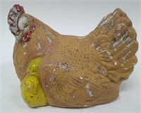 Vintage Painted Chalkware Chicken