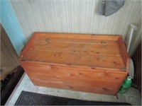 Wooden sit on chest
