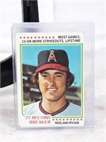 1978 Topps Baseball Card #6 - Nolan Ryan