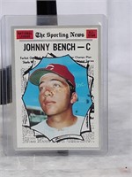 1970 Topps Baseball Card #464 Jonny Bench - C