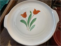 11" KNOWLES CAKE PLATE W/ TULIPS