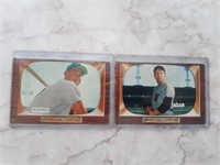 Qty (8) 1955 Bowman Baseball Cards