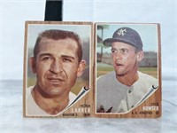 Qty (14) Assorted 1962 Topps Baseball Cards
