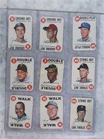 Qty (34) 1968 Tops Baseball Game Card