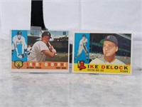 Qty (12) Assorted 1960 Topps Baseball Cards