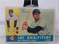 1960 Topps Baseball Card #356 Joe Amalfitano