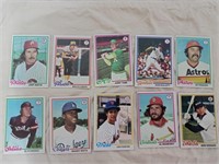 Qty (50) 1978 Topps Baseball Cards (#222 - 273)