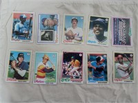 Qty (50) 1978 Topps Baseball Cards (#547 - 599)