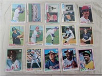 Qty (84) Assorted 1978 Topps Baseball Cards
