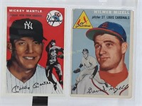 Qty (2) 1954 Topps Baseball Cards, #249 & #259