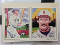 1987 Krause Baseball Cards  Diamond Stars #1 & #2