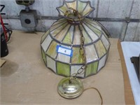 Slag glass hanging lamp