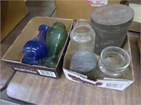 Assorted jar - tins - lamp shades