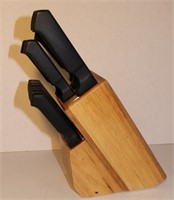 Complete Faberware Knife Block w Knives