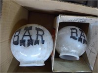 2 "BAR" globes