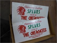 2 Cherokee Spear signs