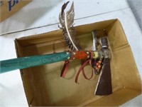 Wood & metal Indian tomahawk