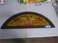 Super Radiance art glass sign