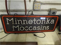 Minnetonka moccasin light-up sign