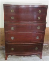 Tallboy Dresser - Mahogany -5 dovetail drawers