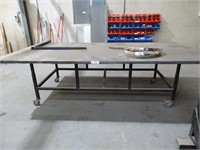 Steel Plate Topped Mobile Welders Bench