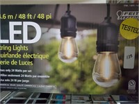 Feit Electric LED String Lights 48FT Black