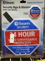 Swan Security Sign And Stickers SW276-YSS