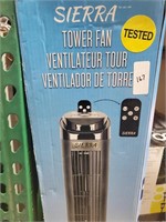 Sierra Tower Fan W/ Remote 4 Speed Quiet