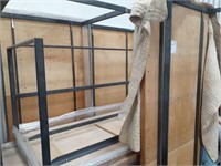 5 Rectangular Desks Wood Top & Metal Frame