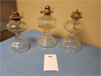 (3) Antique? Hurricane Lamp Bases