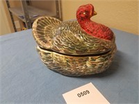Vintage Turkey Platter W/Lid