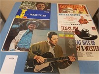 (7) 1950s - 70s Country Music Albums