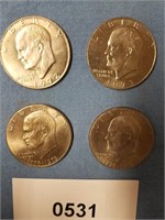 (4) "Ike" Dollars 1972 / 73 / 76X2