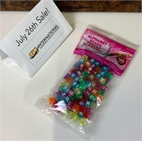 160 pc Alphabet Bead Set