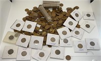 Over 600 Wheat Cents, 1909-1939, 4-Indian Head Cen