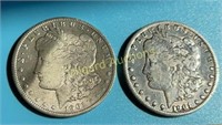 1901-O Micro O & 1901-O large O  Morgan Dollars