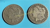 1899-O & 1900-O Morgan Dollars