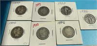 1896, 2-1899, 1906, 1910 Quarter, 1925-26 Quarters