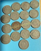 (17) Liberty Nickels 1899-1912-D