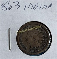 1863 Indian Head Cent  Civil War Issue