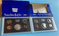 1968 & 70  Mint sets