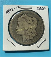 1892-CC Morgan Dollar  Key Date  Very RARE