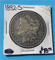 1892-S Morgan Dollar  Semi-Key
