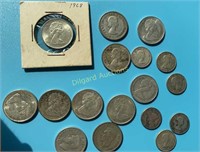 Canadian Silver  (11) Quarters and (7) Dimes