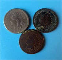 1859, 64, 65 Indian Head Cents