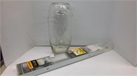 (1) glass vase (1) insola cordless cellular